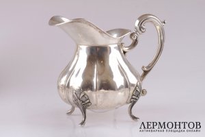 Чайный и кофейный сервиз. Серебро 800. Италия