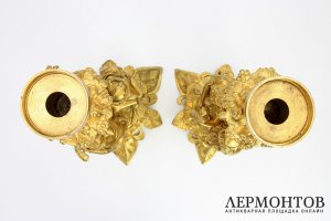 Парные основания. Бронза. Франция, 1800-1830е гг.