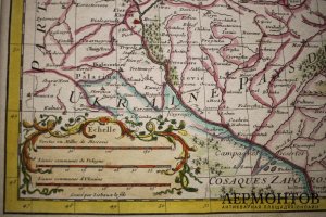 Карта центральной части Российской империи. Лисль, Мортье. Амстердам, 1742 год.