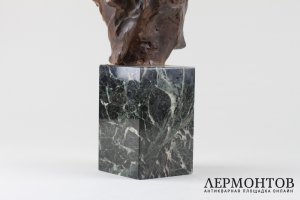 Бюст. Людвиг ван Бетховен. M. Bouraine. Бронза, мрамор. Франция, нач. XX в.
