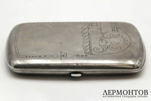 Портсигар. Серебро 84 пр. Россия, Хлебников И.П., 1908-1917 гг.