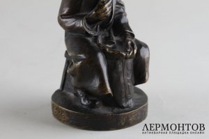 Скульптура Еврей-торговец. Бронза. Австрия, 1916 год. 