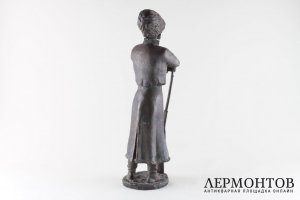 Скульптура Казак-пластун. Авторская бронза. Россия, XXI век.