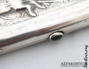 Портсигар "Тройка". Серебро 84. Россия