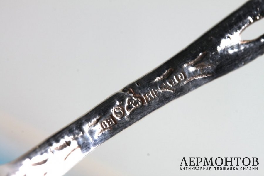 Набор десертных ложек. Серебро 800 пробы. Швеция, XX век.