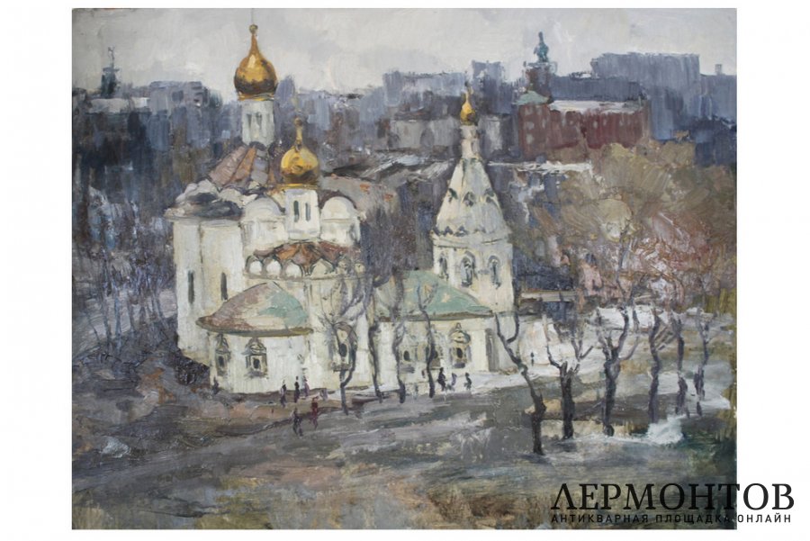 Картина из серии Весна-Лето. N10. Чурсин К.Н. Картон, масло. XX в.