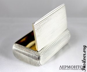 Табакерка. П. Зольман. Серебро 84. Россия