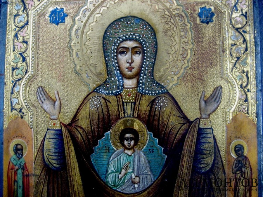 Абалакская икона Знамение Божией Матери. Российская Империя.