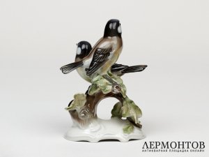 Статуэтка «Синицы». Фарфор, Rosenthal, Германия, 1953 год