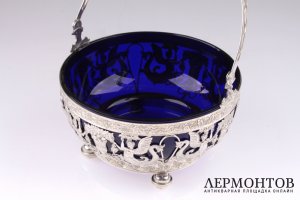 Ваза для фруктов. Серебро 925. Ханау