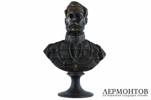 Бюст Александра II. Россия, 19 век. Бронза.