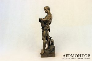 Скульптура. Кузнец. Бронза. Jean-Baptiste Germain. Франция.