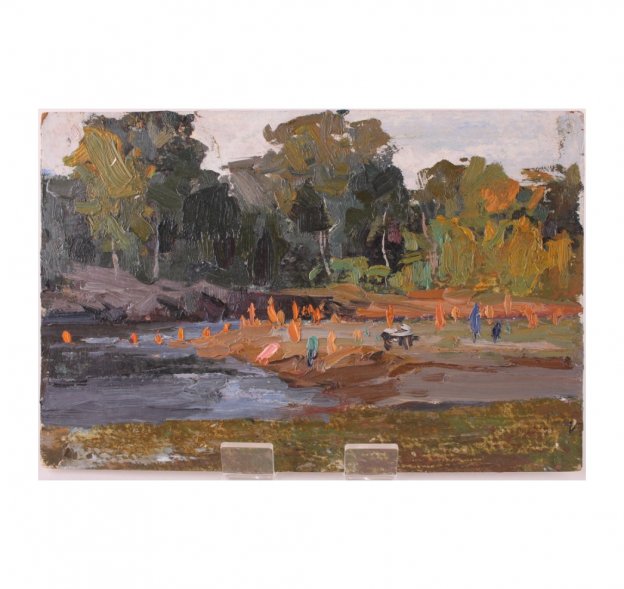 Картина из серии Крымские зарисовки. N4. Чурсин К.Н. Картон, масло. XX в.