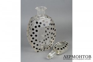 Набор для спиртных напитков в стиле АрДеко. Германия, 1920-1930-е гг. Стекло.