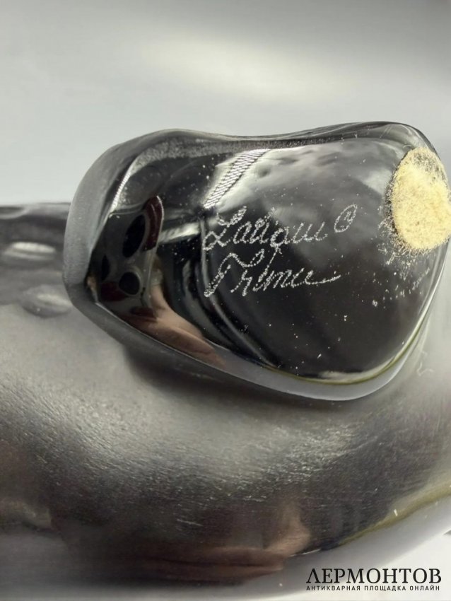 Скульптура «Пантера Zeila», чёрная. Хрусталь, Lalique, Франция