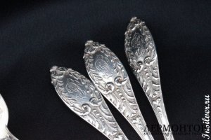 Набор чайных ложек Boulenger. Серебро 950. Франция