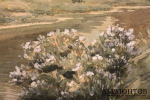 Картина Прокофьев А.М. Пейзаж с рекой. 1901 г.  