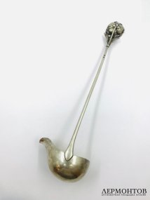 Ложка для крюшона. Серебро 84 пробы, П. Овчинников, Россия, 1899–1908 годы