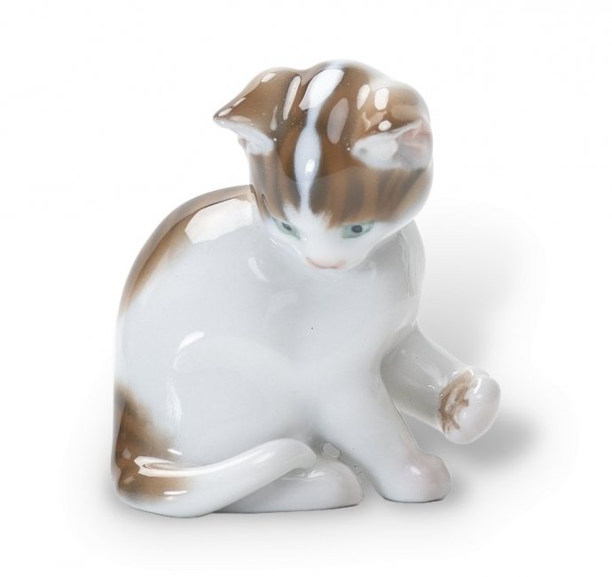 Статуэтка «Играющий котенок». Фарфор, Rosenthal, Германия