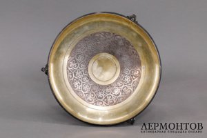 Ваза для конфет и фруктов. Металл, серебрение. Российская империя, Фраже, 1860-90е гг