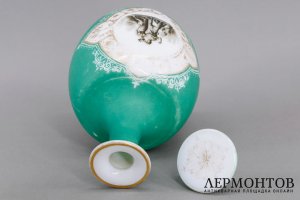 Штоф, графин с античной сценой. Стекло, роспись. Европа, 1860-70е гг.