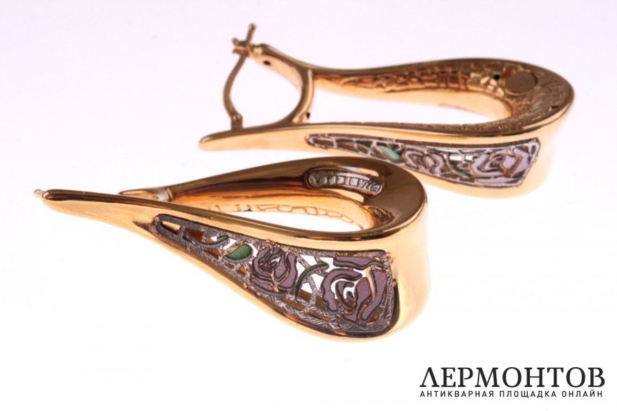 Серьги Graziella. Золото 585. Италия