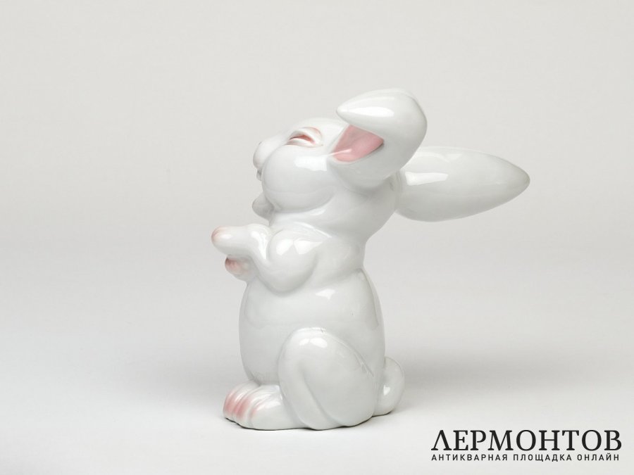 Статуэтка «Заяц». Фарфор, Rosenthal, Германия, 1960 год