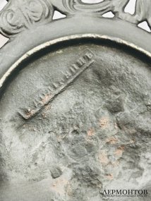 Ажурная тарелка. Чугун, Каслинский завод, мастер А. Долганин, Россия, начало 20 века