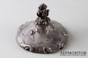 Чернильница в стиле неорококо .Серебро 84 пробы. Россия, посл. четв. XIX в. 