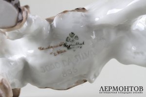 Статуэтка Козлик. Фарфор, роспись.  Rosenthal, Германия,  Joao Da Silva, 1935 год.