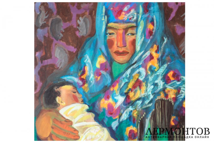 Картина. Материнство, 1960-ые гг. Л.С. Курзенков.