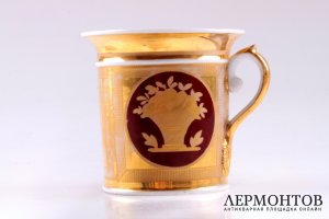 Чайная пара. Фабрика Гарднера. 1810-1820 е. Российская империя. Фарфор 