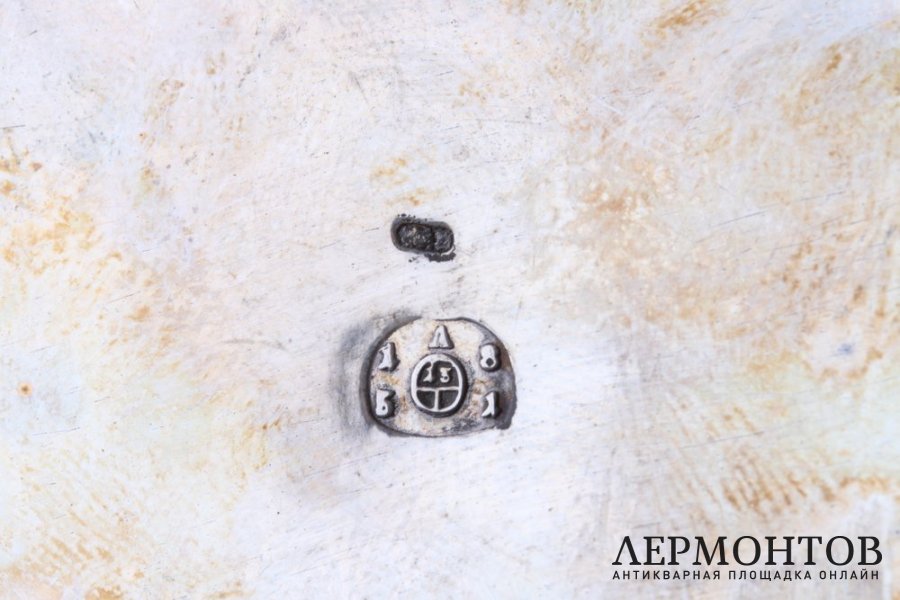 Бульотка Бочонок. Серебро 13 лот, 812 пробы, Австрия, 1851 г. 
