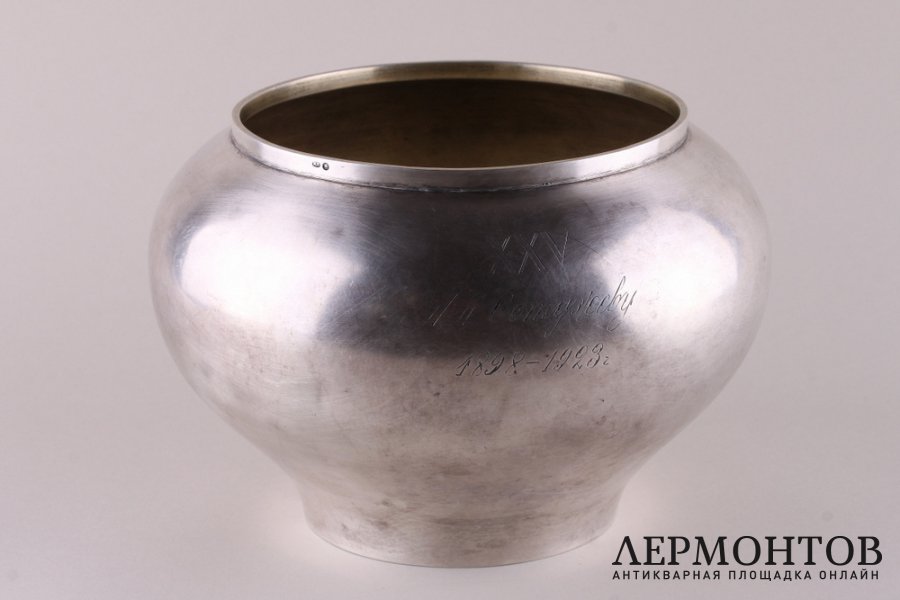 Братина. Серебро 84 пробы. Фирма К. Фаберже. Российская империя, Москва, 1896 г.