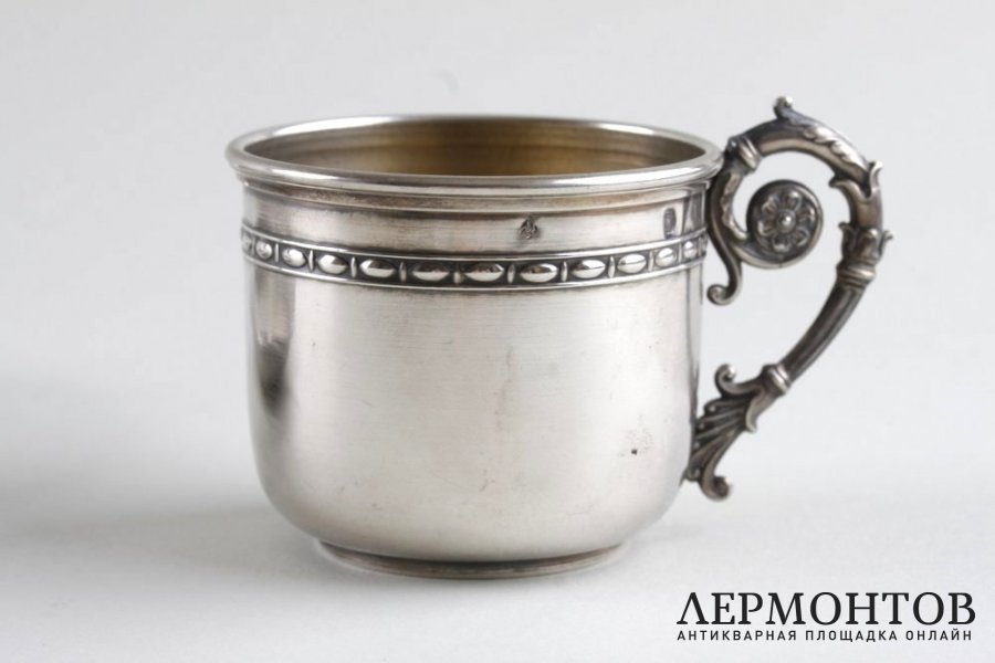 Кофейная пара в классическом стиле. Серебро 800 пробы. Франция