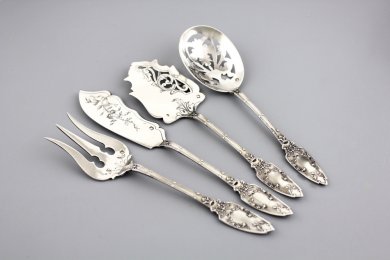 сервировочный набор VEYRAT. серебро 950 пробы. франция