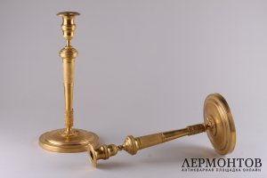 Подсвечники. Бронза, литье, золочение. Франция, 2 пол. 19 в.