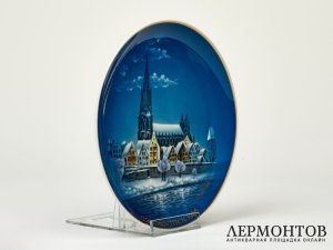 Тарелка настенная «Рождество в Ульме 1966». Фарфор, Rosenthal, Германия