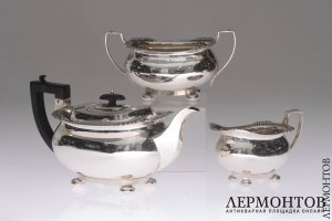 Чайный сервиз Thomas Hayes. Серебро 925. Англия