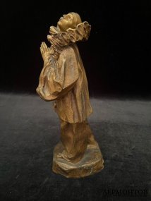 Скульптура Пьеро. Франция, Lucien Alliot, 1920-30-е гг. Бронза, золотистый лак.