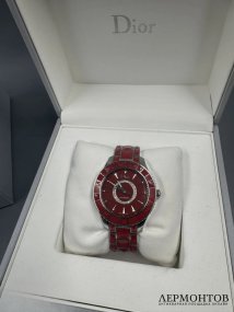 Наручные часы «Les Montres» с бриллиантами. Керамика, Dior