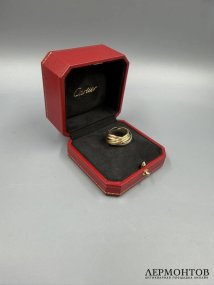Кольцо «Trinity Constellation» с бриллиантом. Золото 750 пробы трёх цветов, Cartier, Франция
