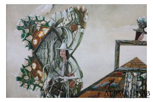 Картина. Зеркало. Таро., 2000 г. А.А. Гажур. Холст, масло.