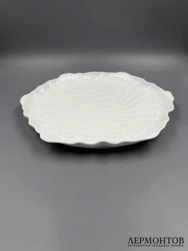 Блюдо для торта из «Лебединого сервиза», 30 × 28 см. Фарфор, Meissen, Германия