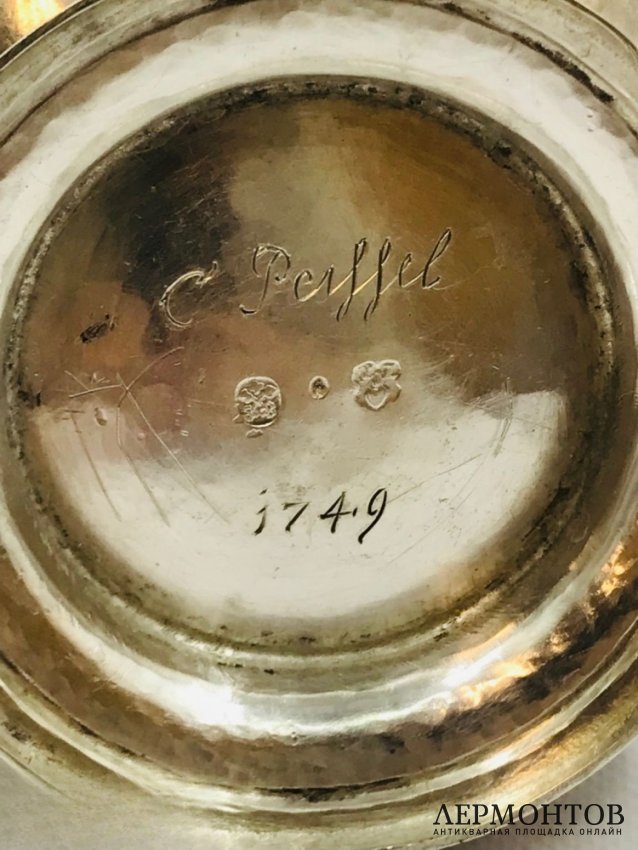Чайник. Серебро, Швеция, 1749 год