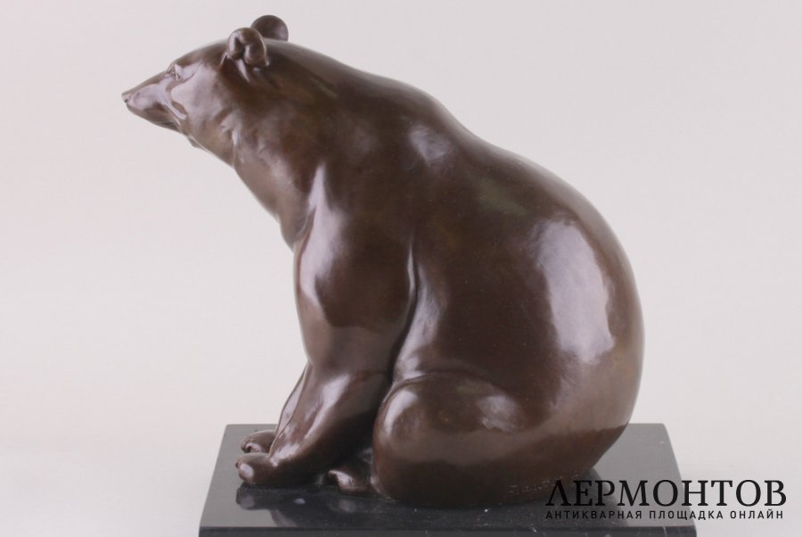 Скульптура в стиле Ар Деко Медведь. Франция, Париж, 1920-1940-е гг.