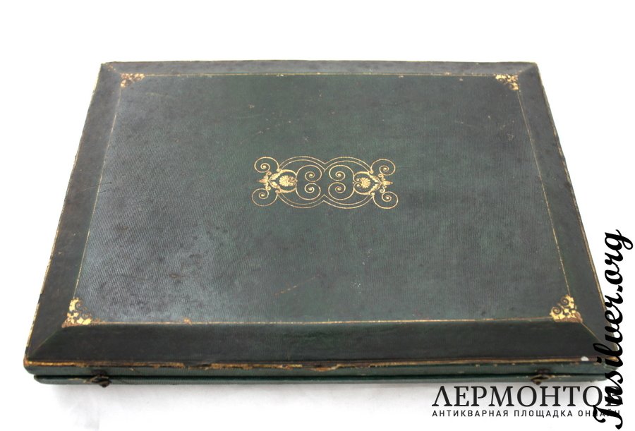 Набор десертных ножей. 1819-1838 годы. Серебро 950. Франция