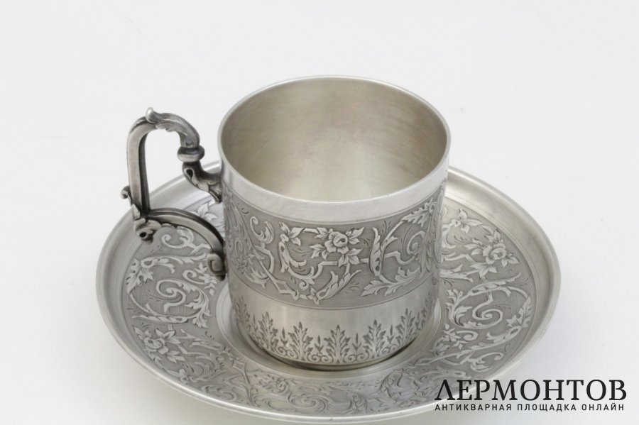 Кофейная пара. Серебро 950 пробы. Франция