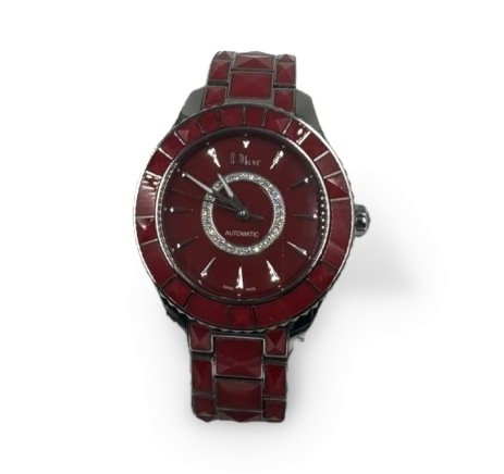 Наручные часы «Les Montres» с бриллиантами. Керамика, Dior