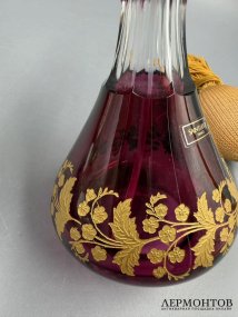 Флакон для духов с пульверизатором. Хрусталь, Saint-Louis, Франция, 1970–1980 годы
